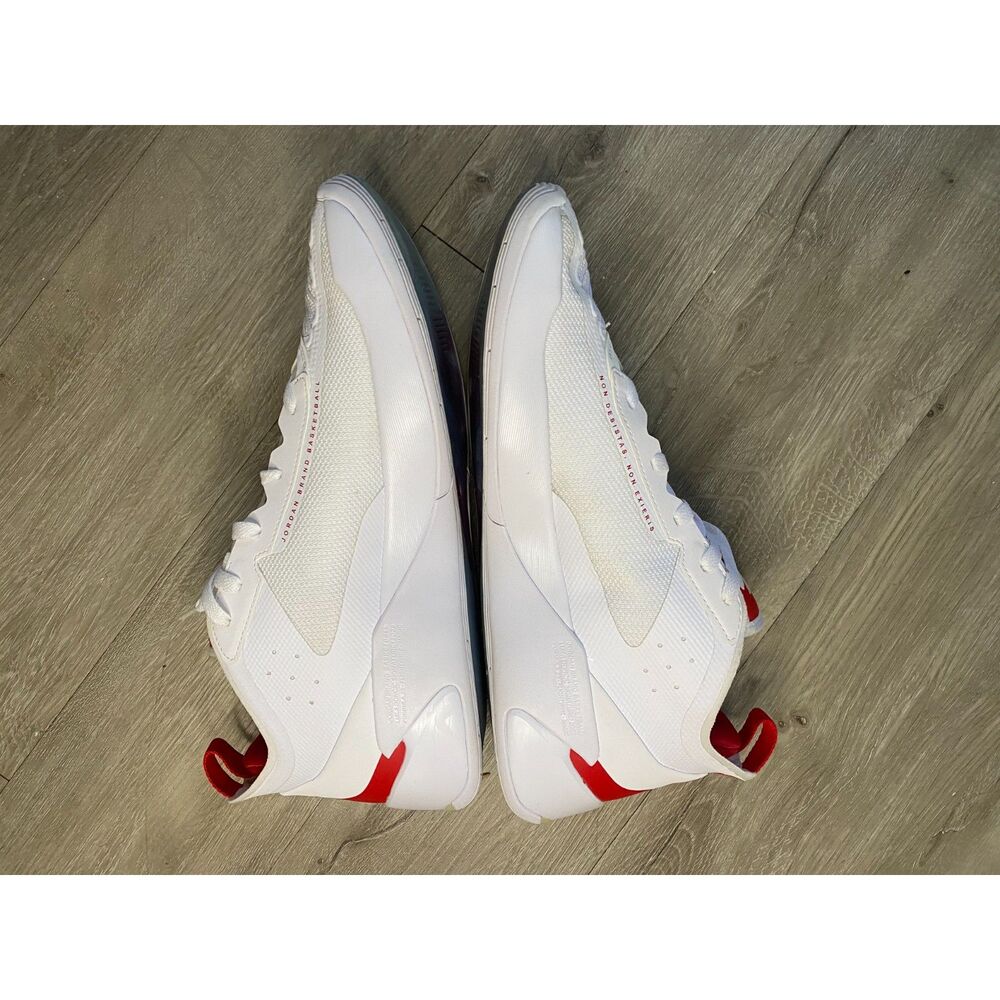 Air Jordan Luka 1 White Fire Red DQ7689-116 Men's Size 11.5 Basketball Shoes - Picture 5 of 7